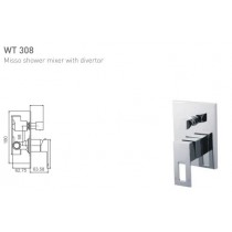 ECT Misso Shower Mixer with Divertor